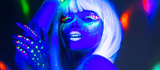 Neon UV Glow Blacklight Makeup