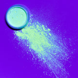 Neon UV Glow Blacklight Pigment Shaker. Cosmetically certified, FDA & Health Canada compliant, cruelty free and vegan.