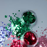 Classic Chunky Face & Body Glitter. Cosmetically certified, FDA & Health Canada compliant, cruelty free and vegan.