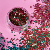 Mystic BIO Chunky Face & Body Glitter. Cosmetically certified, FDA & Health Canada compliant, cruelty free and vegan.