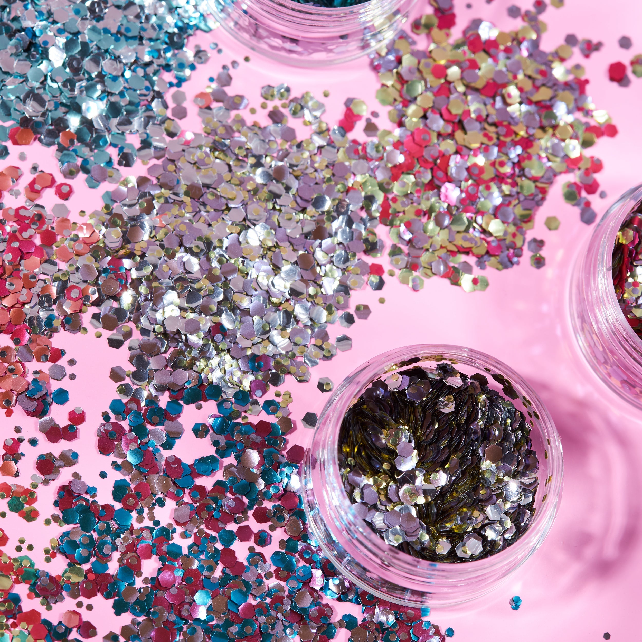 Mystic BIO Chunky Face & Body Glitter. Cosmetically certified, FDA & Health Canada compliant, cruelty free and vegan.