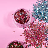 Mystic BIO Chunky Face & Body Glitter. Cosmetically certified, FDA & Health Canada compliant, cruelty free and vegan.