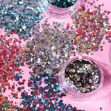 Mystic BIO Chunky Face & Body Glitter. Cosmetically certified, FDA & Health Canada compliant, cruelty free and vegan.