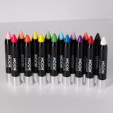 Pastel Neon UV Glow Blacklight Face & Body Crayon, 3.5g. Cosmetically certified, FDA & Health Canada compliant and cruelty free.
