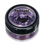 Lavender - BIO Chunky Face & Body Glitter, 3g. Cosmetically certified, FDA & Health Canada compliant, cruelty free and vegan.