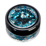 Glacier - Mystic BIO Chunky Face & Body Glitter, 3g. Cosmetically certified, FDA & Health Canada compliant, cruelty free and vegan.