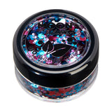 Enchanted - Mystic BIO Chunky Face & Body Glitter, 3g. Cosmetically certified, FDA & Health Canada compliant, cruelty free and vegan.