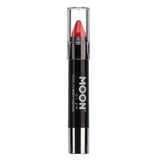 Intense Red - Neon UV Glow Blacklight Face & Body Crayon, 3.5g. Cosmetically certified, FDA & Health Canada compliant and cruelty free.