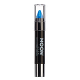 Intense Blue - Neon UV Glow Blacklight Face & Body Crayon, 3.5g. Cosmetically certified, FDA & Health Canada compliant and cruelty free.