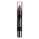 Intense Purple - Neon UV Glow Blacklight Face & Body Crayon, 3.5g. Cosmetically certified, FDA & Health Canada compliant and cruelty free.