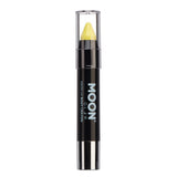 Pastel Yellow - Neon UV Glow Blacklight Face & Body Crayon, 3.5g. Cosmetically certified, FDA & Health Canada compliant and cruelty free.