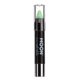 Pastel Green - Neon UV Glow Blacklight Face & Body Crayon, 3.5g. Cosmetically certified, FDA & Health Canada compliant and cruelty free.