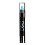 Pastel Blue - Neon UV Glow Blacklight Face & Body Crayon, 3.5g. Cosmetically certified, FDA & Health Canada compliant and cruelty free.