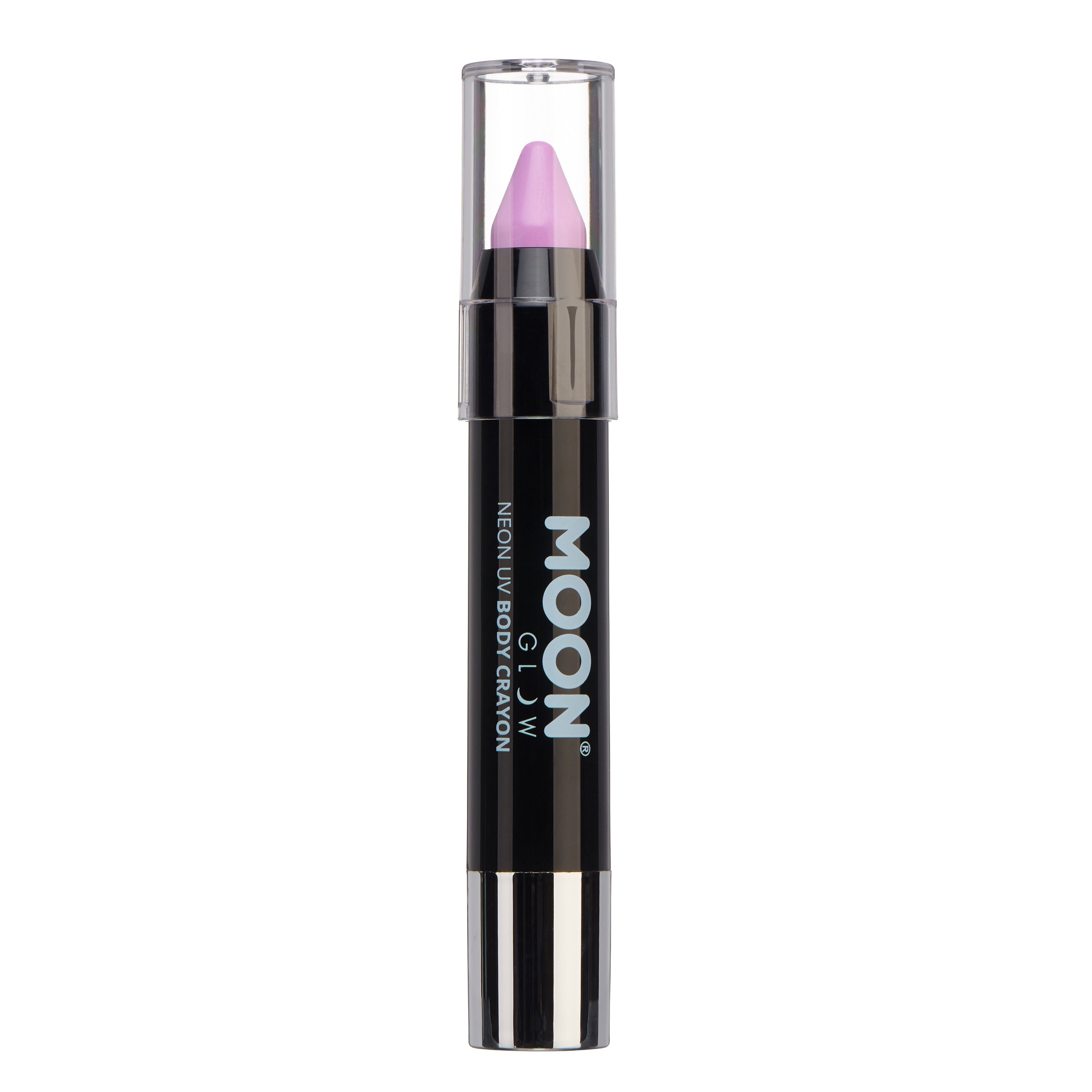 Pastel Lilac - Neon UV Glow Blacklight Face & Body Crayon, 3.5g. Cosmetically certified, FDA & Health Canada compliant and cruelty free.
