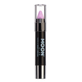 Pastel Lilac - Neon UV Glow Blacklight Face & Body Crayon, 3.5g. Cosmetically certified, FDA & Health Canada compliant and cruelty free.