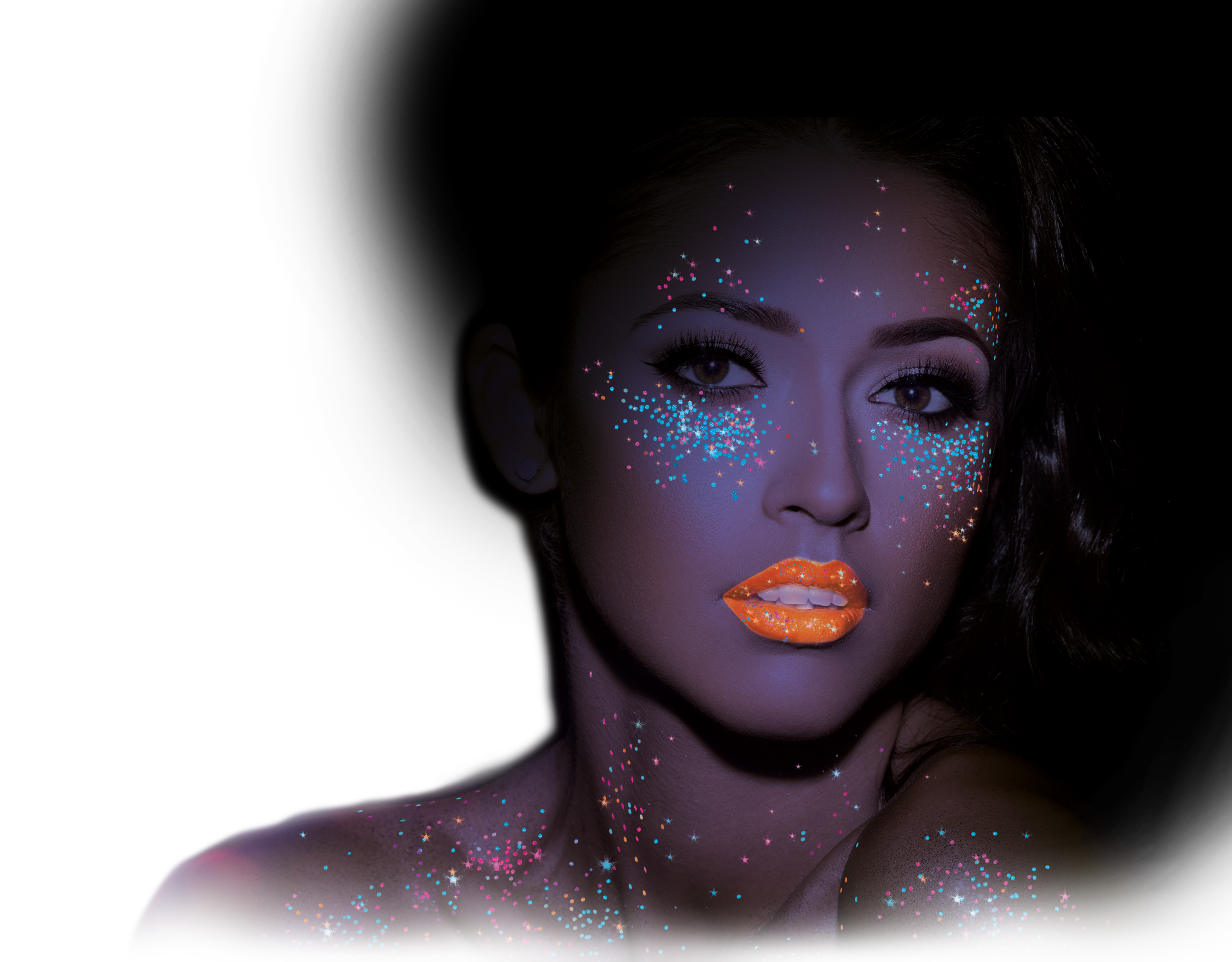 Neon UV Glow Blacklight Fine Face & Body Glitter Shaker, 5g. Cosmetically certified, FDA & Health Canada compliant, cruelty free and vegan.