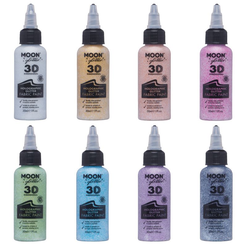 Holographic Glitter Fabric Paint