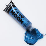 Blue - Metallic Face & Body Paint Makeup. Cosmetically certified, FDA & Health Canada compliant, cruelty free and vegan.