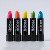 Neon UV Glow Blacklight Glitter Lipstick, 5g. Cosmetically certified, FDA & Health Canada compliant and cruelty free.