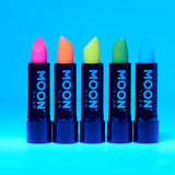 Neon UV Glow Blacklight Glitter Lipstick, 5g. Cosmetically certified, FDA & Health Canada compliant and cruelty free.