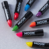 Neon UV Glow Blacklight Glitter Lipstick, 5g. Cosmetically certified, FDA & Health Canada compliant and cruelty free.