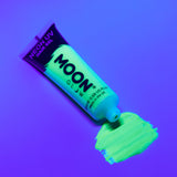 Neon UV Glow Blacklight Hair Gel. Cosmetically certified, FDA & Health Canada compliant, cruelty free and vegan.