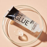 Glitter Hair Glue Adhesive. Cosmetically certified, FDA & Health Canada compliant, cruelty free and vegan.