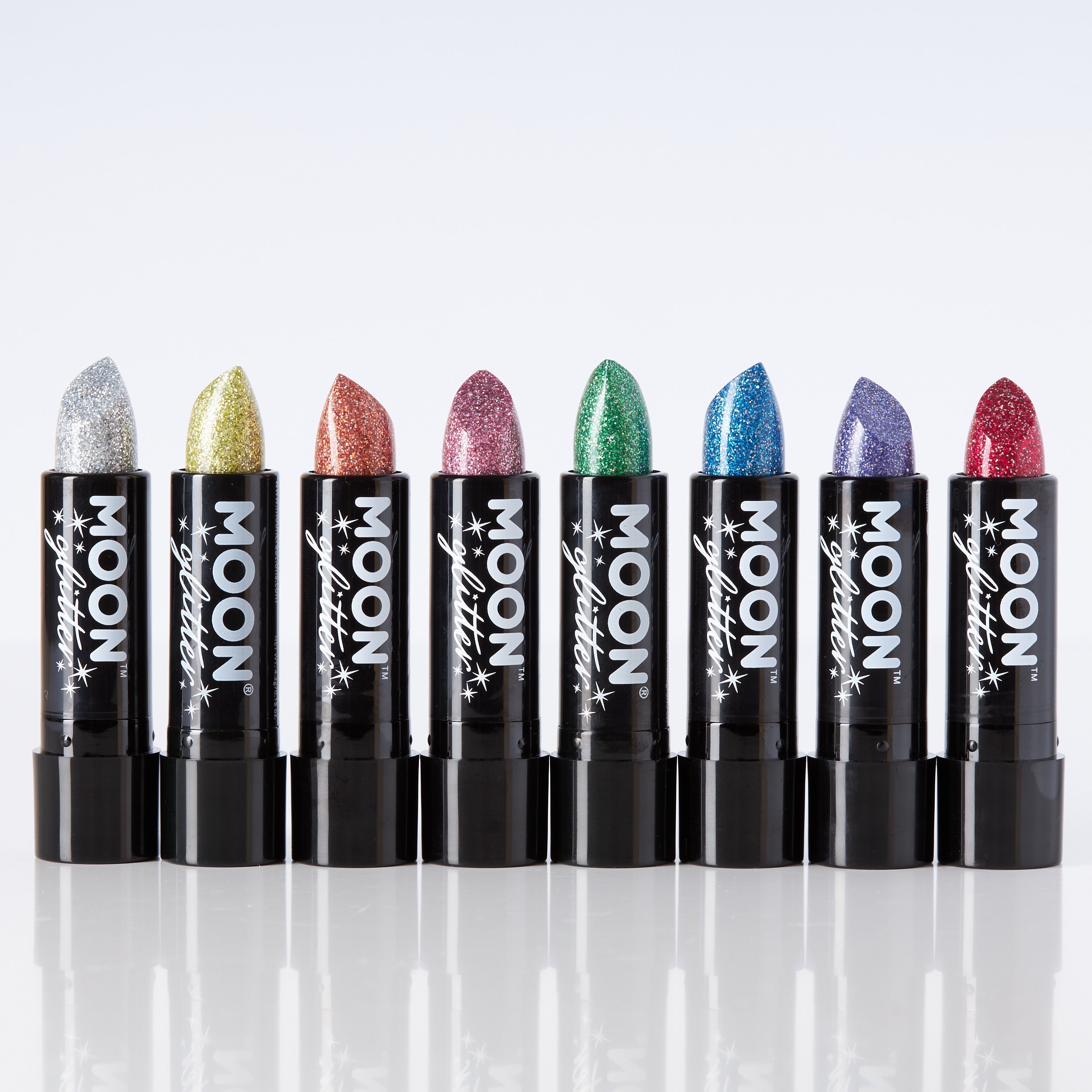 Holographic Glitter Lipstick. Cosmetically certified, FDA & Health Canada compliant and cruelty free.