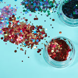 Mystic Chunky Face & Body Glitter. Cosmetically certified, FDA & Health Canada compliant, cruelty free and vegan.