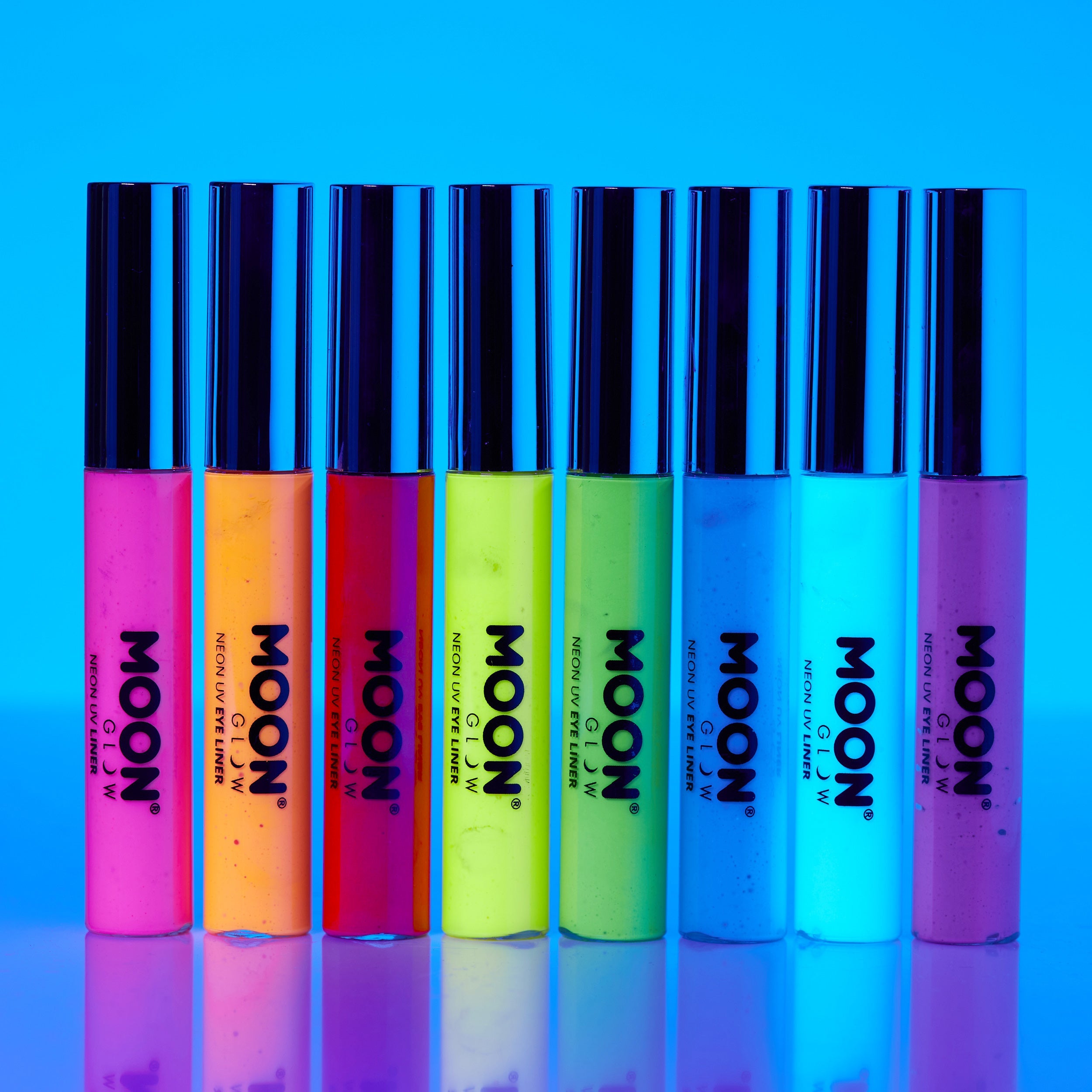 Neon UV Glow Blacklight Eyeliner. Cosmetically certified, FDA & Health Canada compliant, cruelty free and vegan.