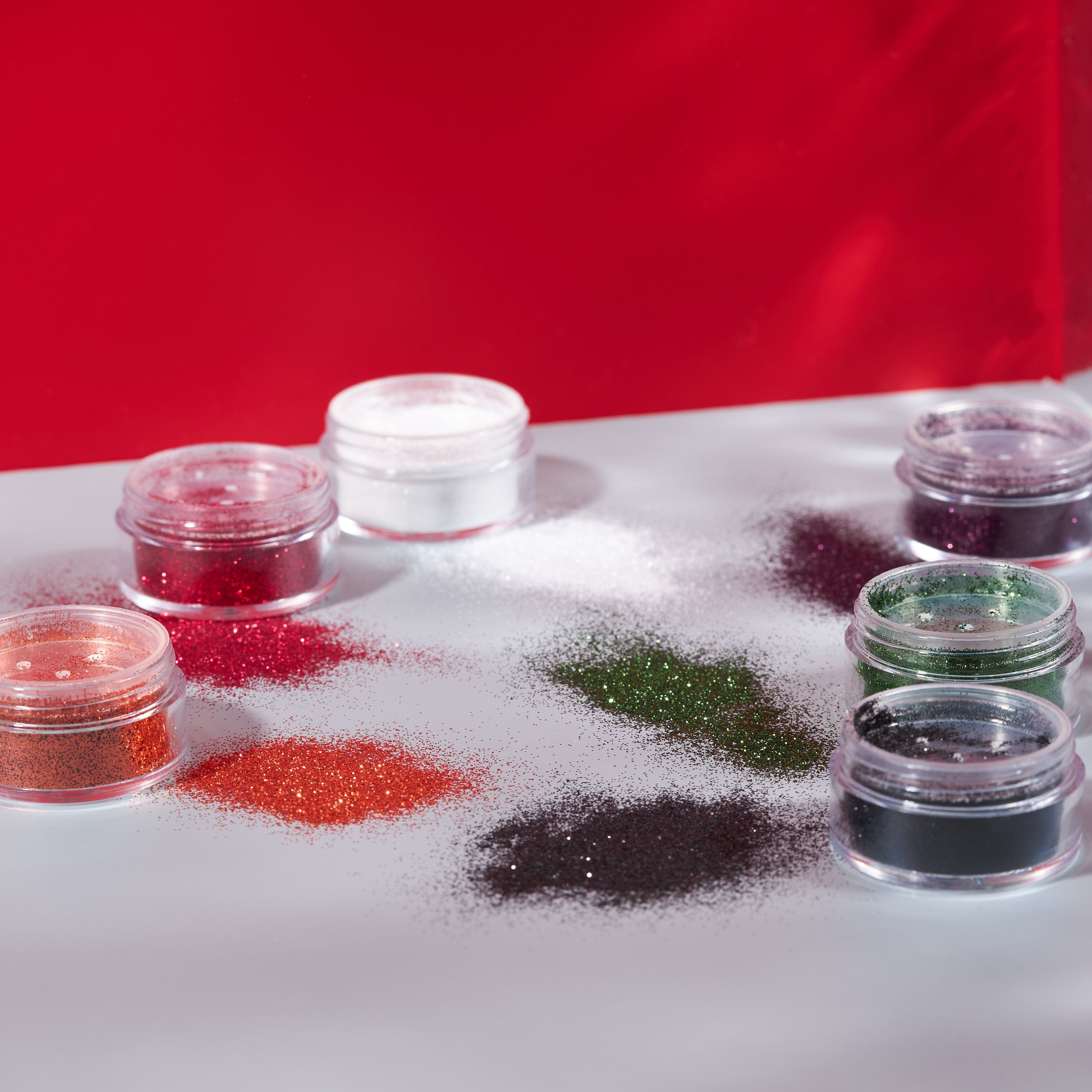 Terror Fine Face & Body Glitter Shaker. Cosmetically certified, FDA & Health Canada compliant, cruelty free and vegan.