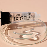 Peel Off Fix Gel. Cosmetically certified, FDA & Health Canada compliant, cruelty free and vegan.