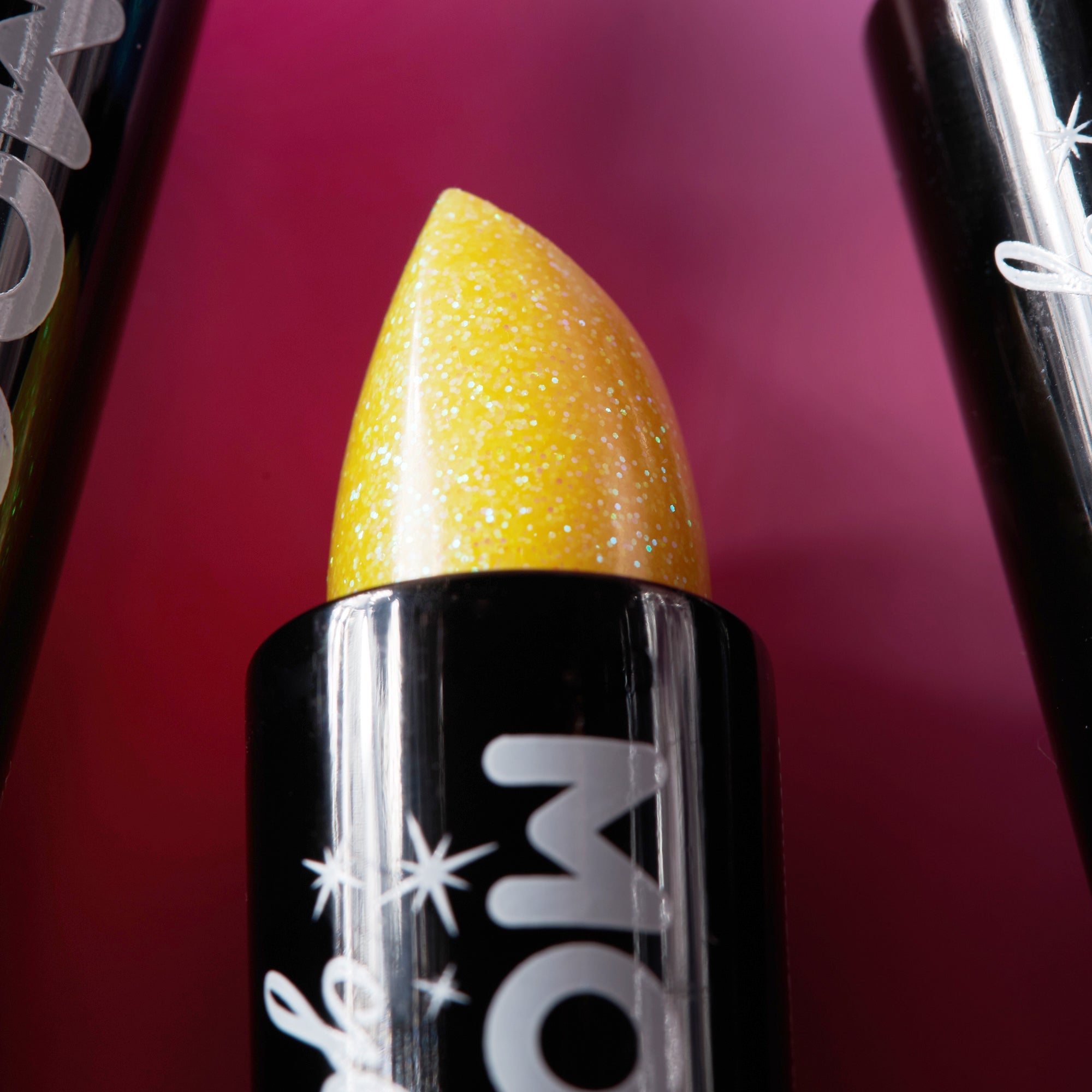 Iridescent Glitter Lipstick. Cosmetically certified, FDA & Health Canada compliant and cruelty free.