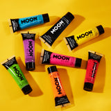 Neon UV Glow Blacklight Face & Body Paint Makeup. Cosmetically certified, FDA & Health Canada compliant, cruelty free and vegan.
