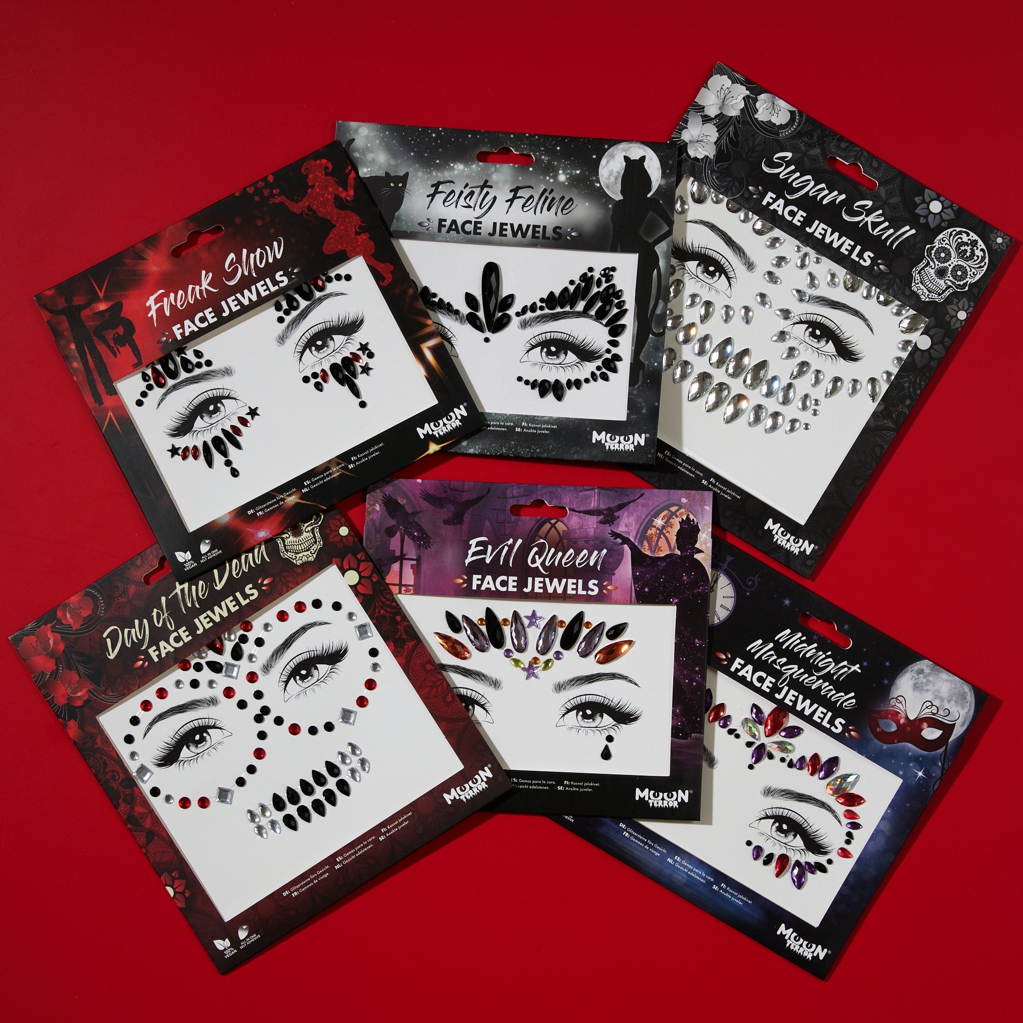 Terror Adhesive Face Gems, Jewels and Rhinestones