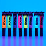 Neon UV Glow Blacklight Mascara. Cosmetically certified, FDA & Health Canada compliant, cruelty free and vegan.