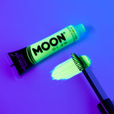 Intense Green - Neon UV Glow Blacklight Mascara, 15mL. Cosmetically certified, FDA & Health Canada compliant, cruelty free and vegan.