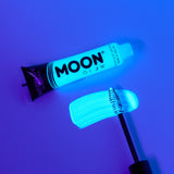 White - Neon UV Glow Blacklight Mascara, 15mL. Cosmetically certified, FDA & Health Canada compliant, cruelty free and vegan.