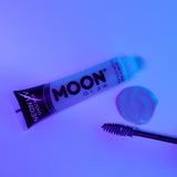 Intense Blue - Neon UV Glow Blacklight Mascara, 15mL. Cosmetically certified, FDA & Health Canada compliant, cruelty free and vegan.