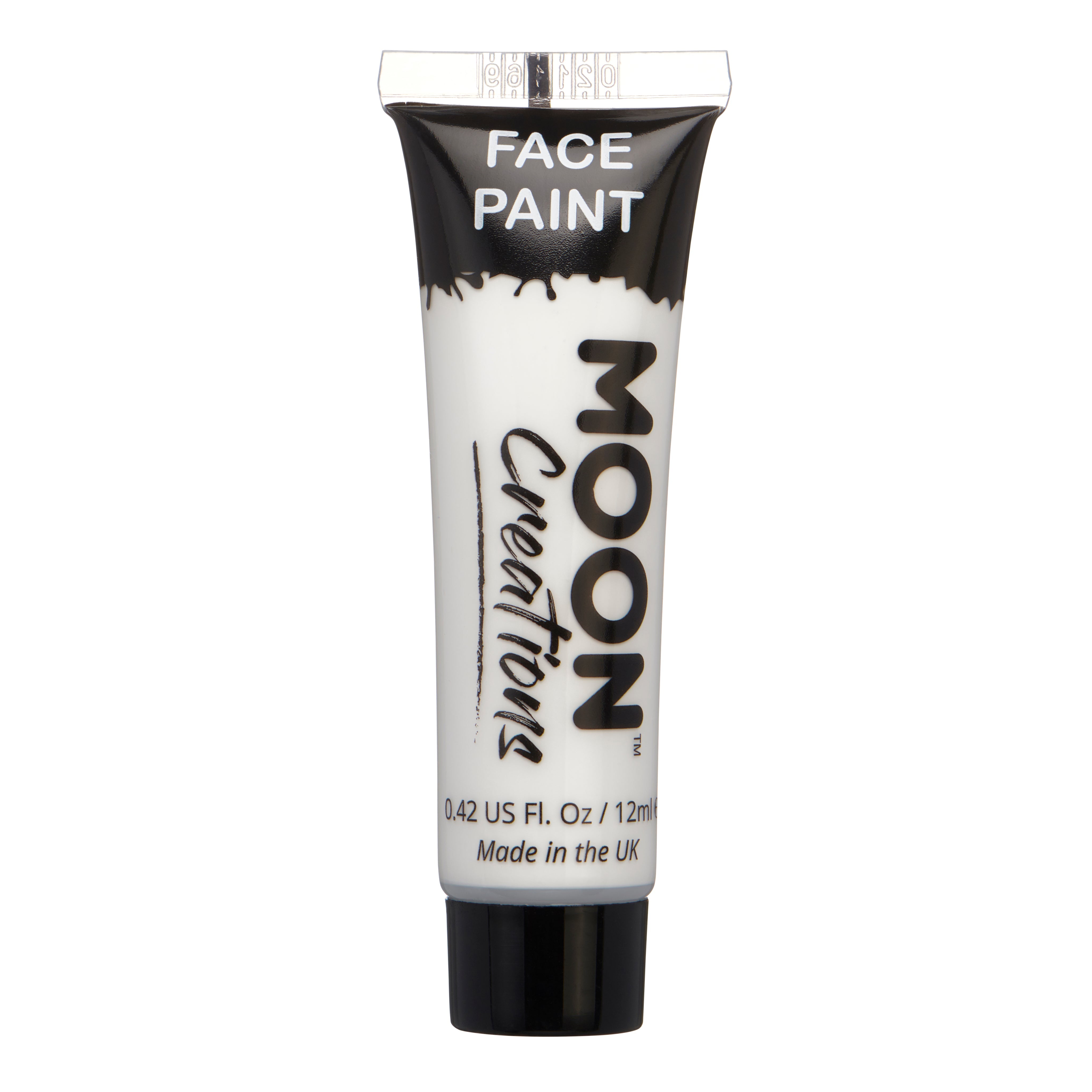 White - Face & Body Paint Makeup, 12mL. Cosmetically certified, FDA & Health Canada compliant, cruelty free and vegan.