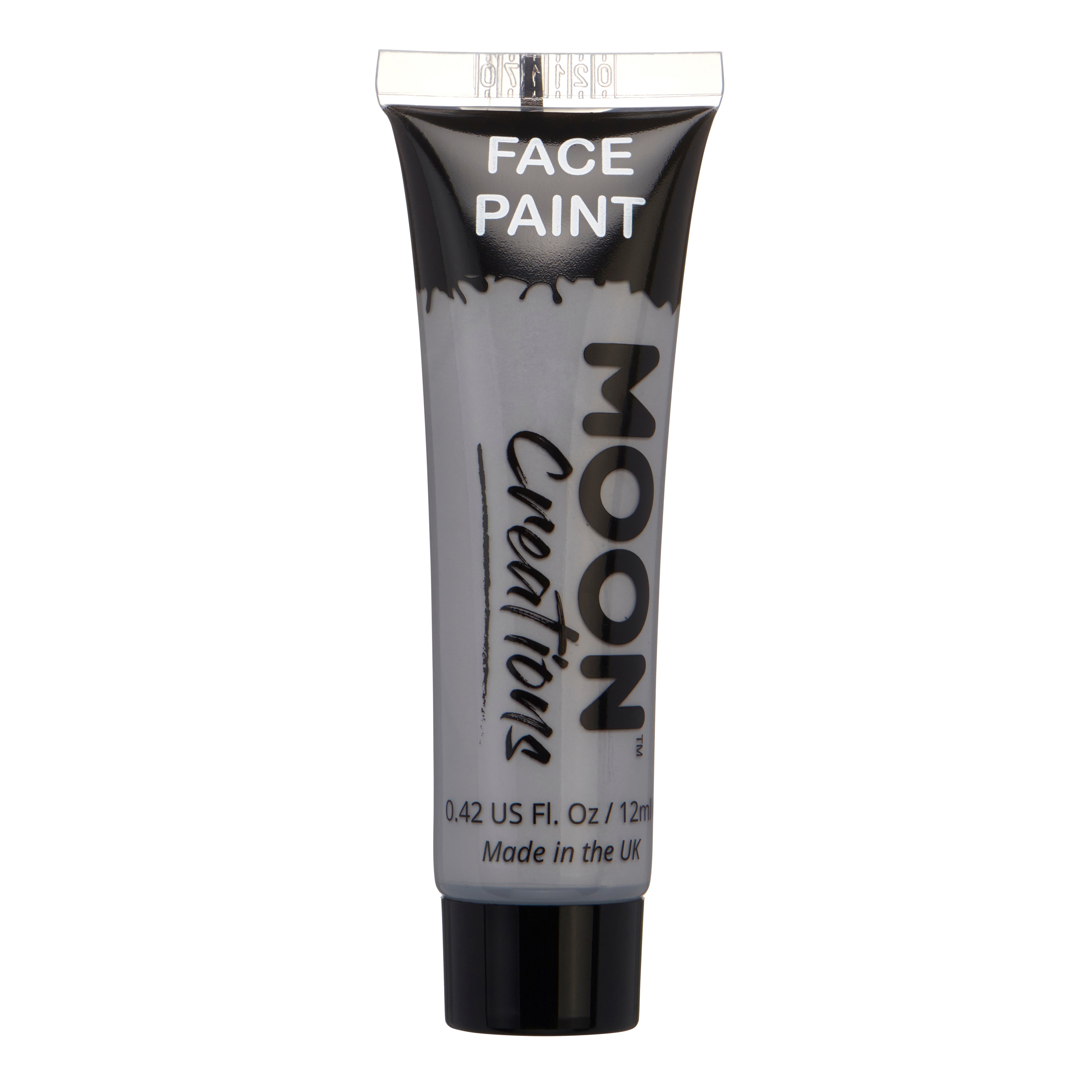 Grey - Face & Body Paint Makeup, 12mL. Cosmetically certified, FDA & Health Canada compliant, cruelty free and vegan.