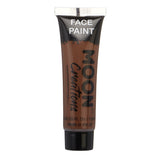 Brown - Face & Body Paint Makeup, 12mL. Cosmetically certified, FDA & Health Canada compliant, cruelty free and vegan.