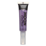 Purple - Face & Body Paint Makeup w/brush, 15mL. Cosmetically certified, FDA & Health Canada compliant, cruelty free and vegan.