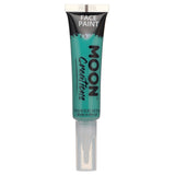 Turquoise - Face & Body Paint Makeup w/brush, 15mL. Cosmetically certified, FDA & Health Canada compliant, cruelty free and vegan.