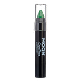 Green - Face & Body Crayon, 3.5g. Cosmetically certified, FDA & Health Canada compliant and cruelty free.