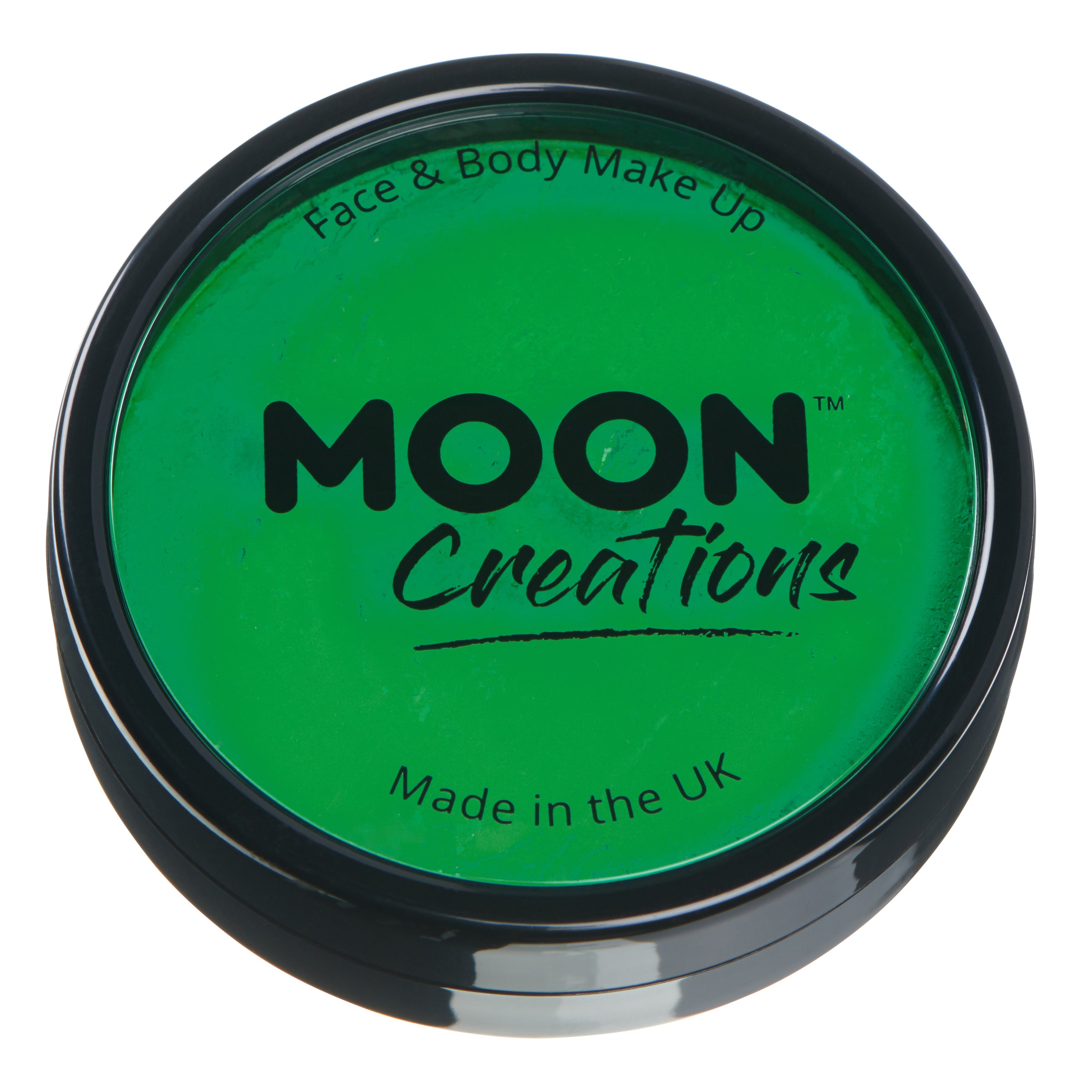 Bright Green - Professional Face Paint, 36g. Cosmetically certified, FDA & Health Canada compliant, cruelty free and vegan.