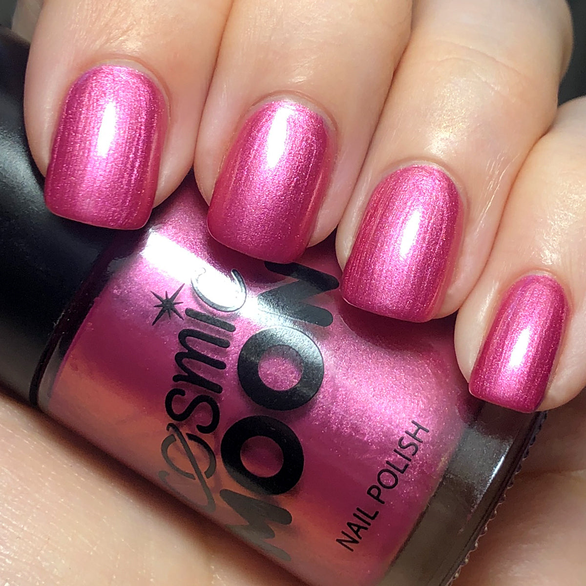 Pink - Metallic Nail Polish, 14mL. Cosmetically certified, FDA & Health Canada compliant and cruelty free.