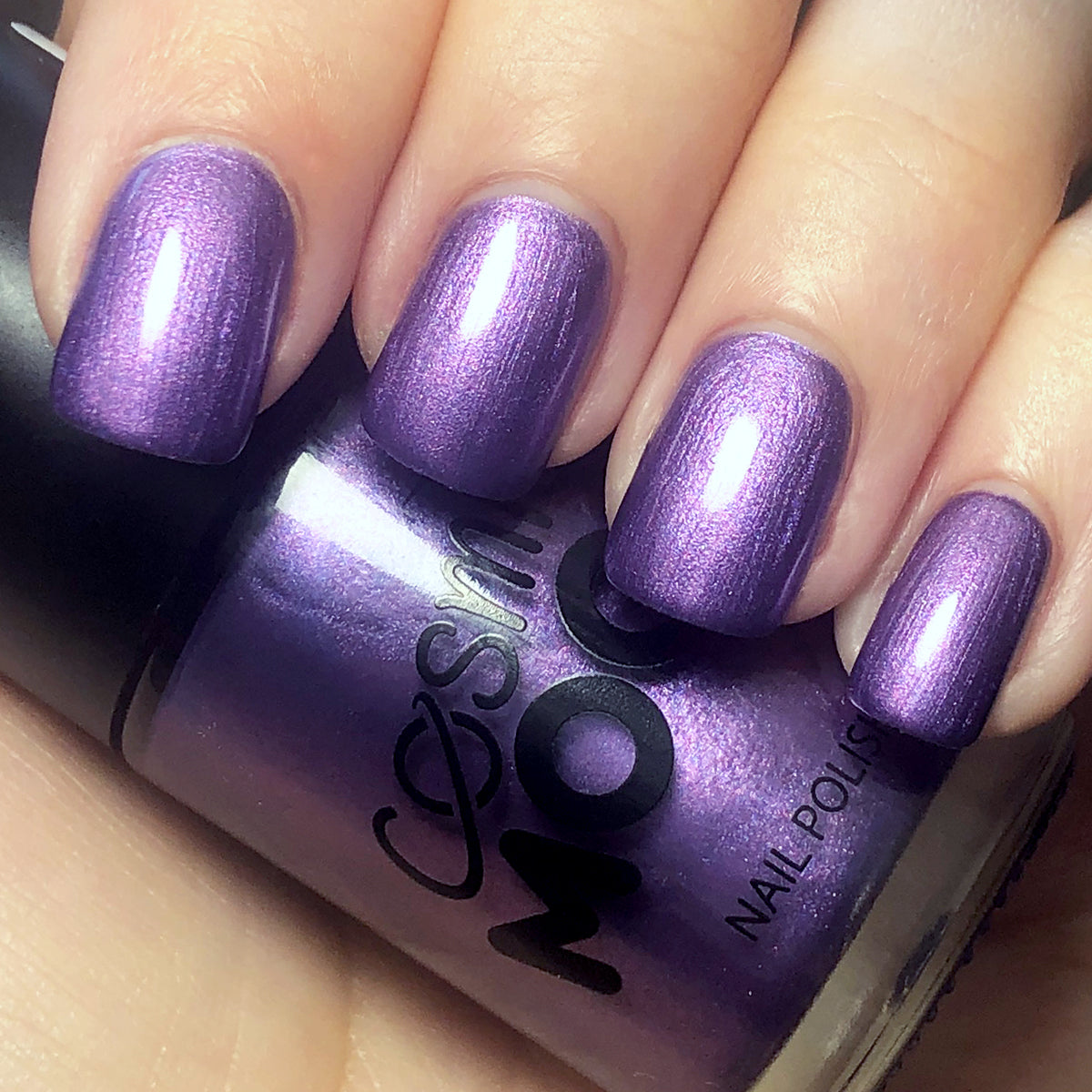 Purple - Metallic Nail Polish, 14mL. Cosmetically certified, FDA & Health Canada compliant and cruelty free.