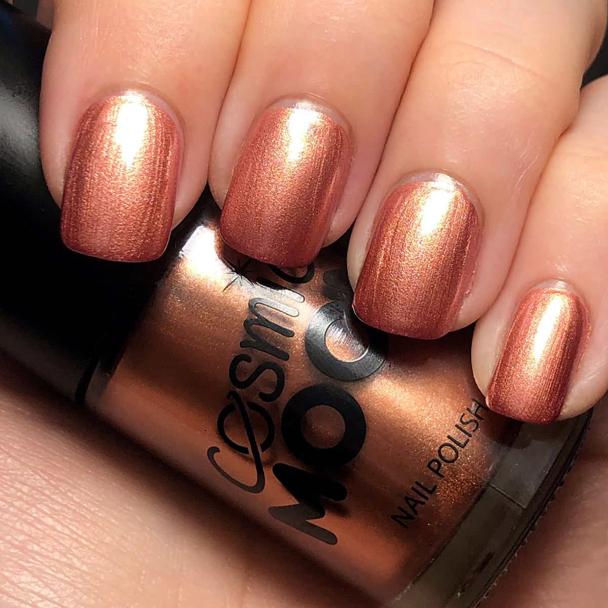 Rose Gold - Metallic Nail Polish, 14mL. Cosmetically certified, FDA & Health Canada compliant, cruelty free and vegan.