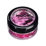 Pink - Holographic Chunky Face & Body Glitter, 3g. Cosmetically certified, FDA & Health Canada compliant, cruelty free and vegan.